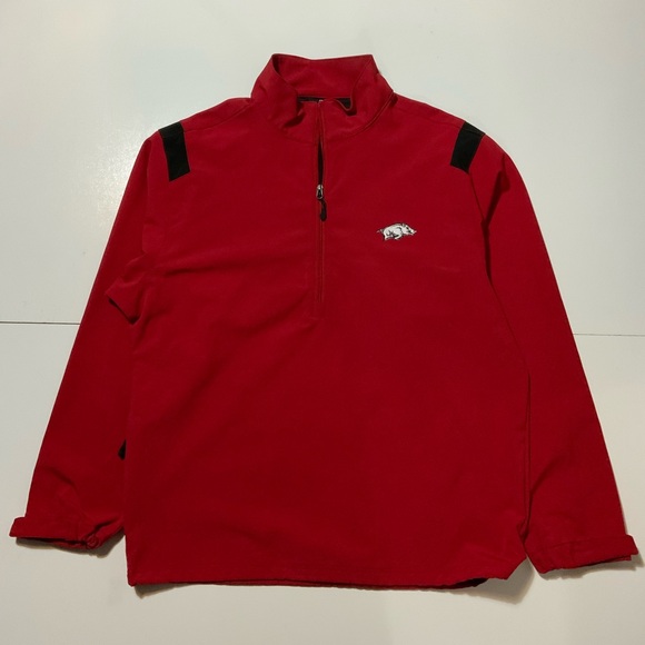 WP Golf Weatherproof Technology Arkansas Razorbacks 1/4 Zip Pullover Jacket - Picture 1 of 8
